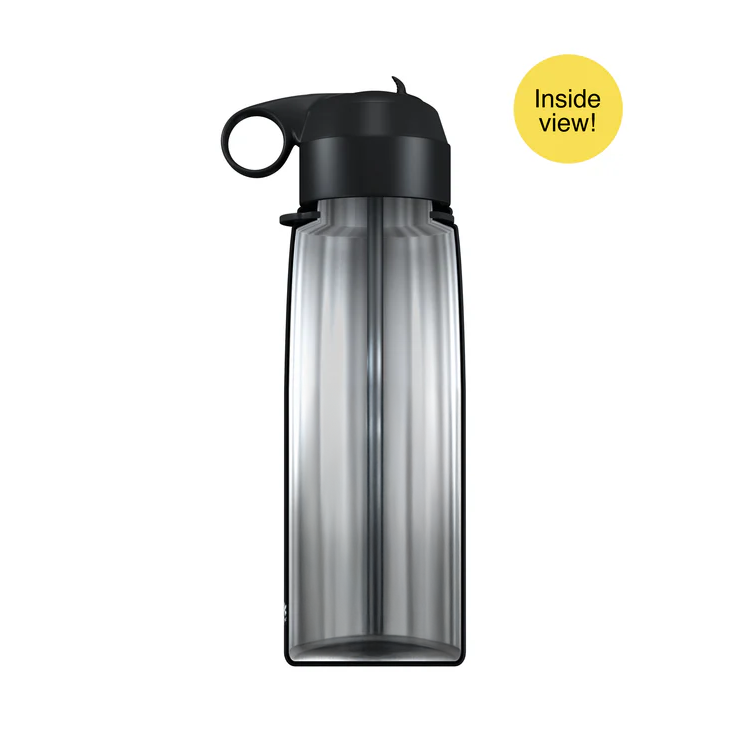 Stainless Steel Travel Bottle with Straw Lid
